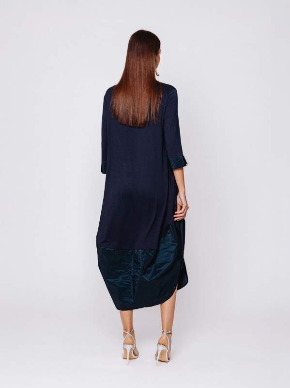 Abito Midali Toujours con inserto in tessuto tecnico