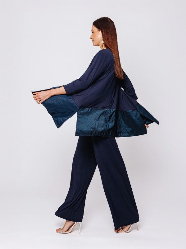 Midali Toujours cardigan with technical fabric insert