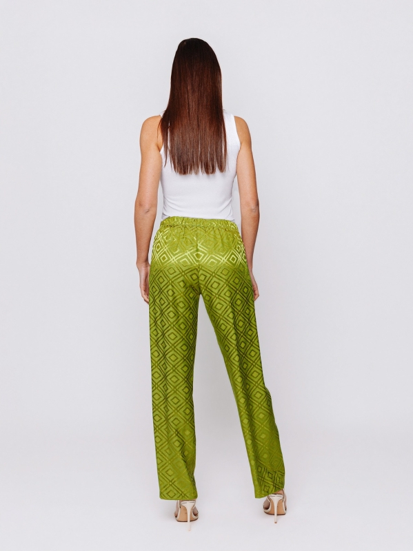 Tapered trousers in Midali Toujours jacquard