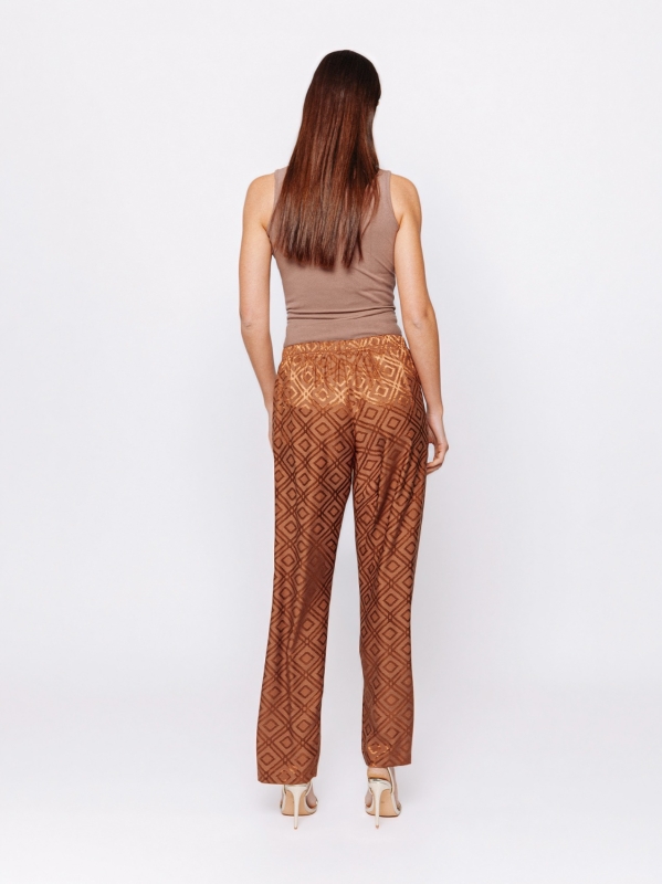 Tapered trousers in Midali Toujours jacquard