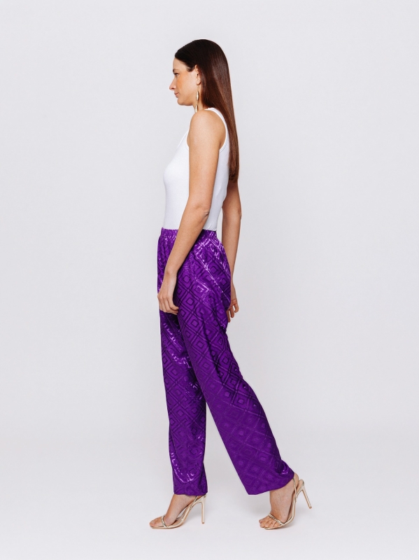 Tapered trousers in Midali Toujours jacquard