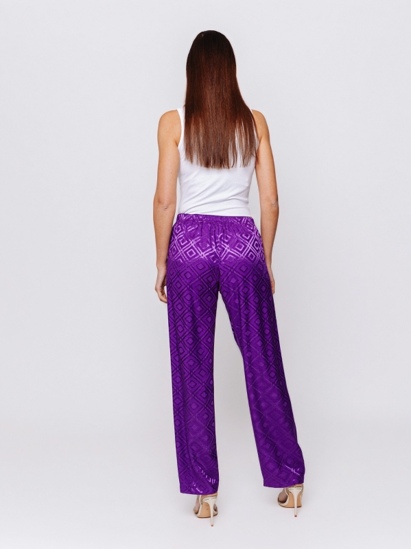 Pantalone affusolato in jacquard Midali Toujours