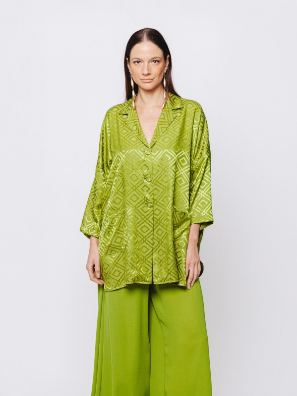 Camicia over in jacquard Midali Toujours