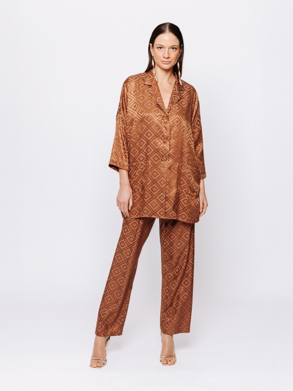 Camicia over in jacquard Midali Toujours