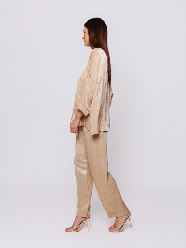 Oversized shirt in Satin Mosso Midali Toujours