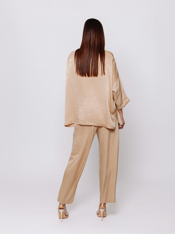 Oversized shirt in Satin Mosso Midali Toujours