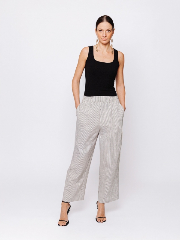 Pantalone Gaucho in Jacquard Orizzonti Leggeri 