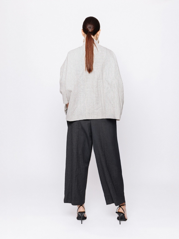 Giacca over Jacquard Lino e Cotone Orizzonti Leggeri 