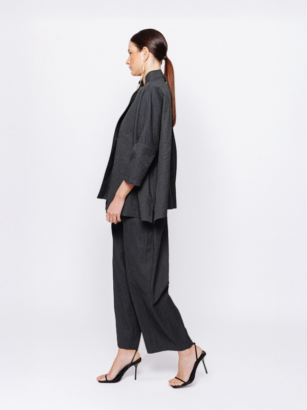 Giacca unita in jacquard lino e cotone Midali Toujours