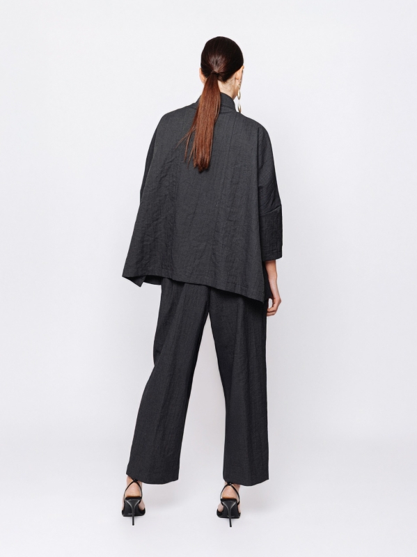 Giacca unita in jacquard lino e cotone Midali Toujours