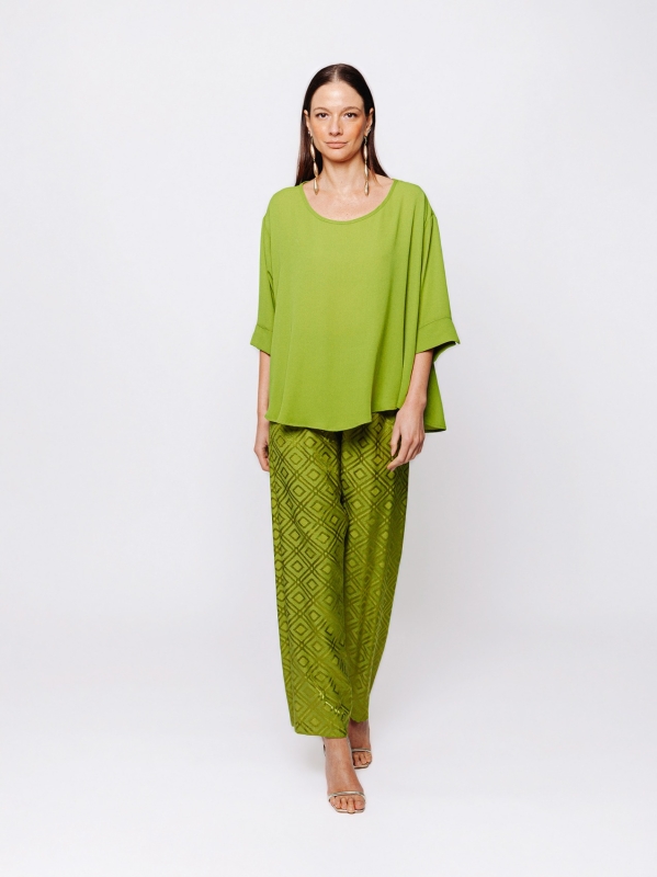 Blusa in tripla georgette