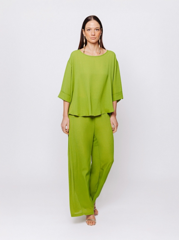 Blusa in tripla georgette