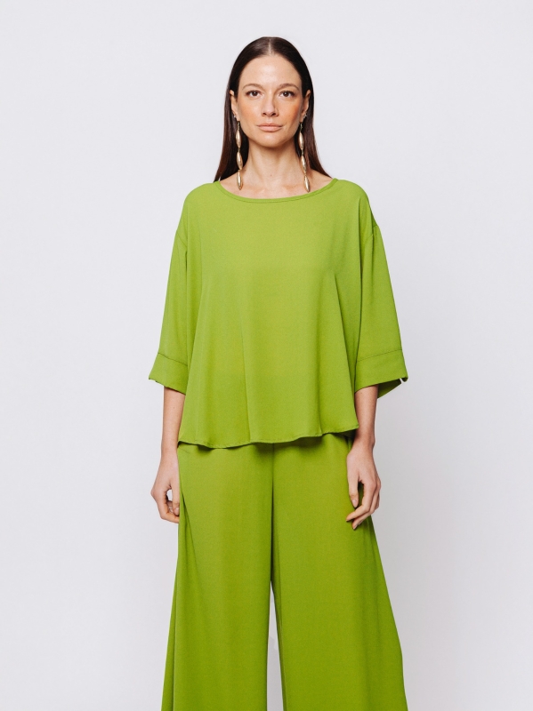 Blusa in tripla georgette