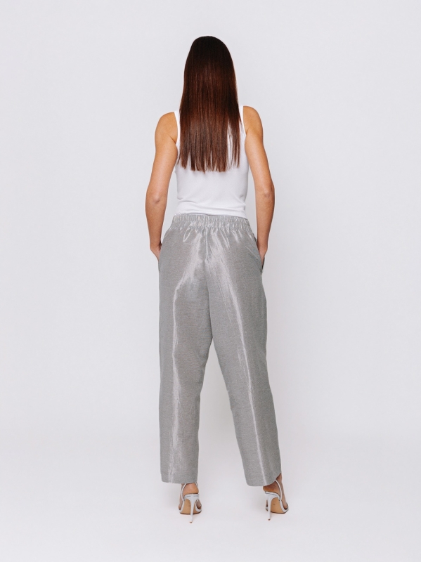 Pantalone Gaucho in Tessuto Laminato Midali Toujours