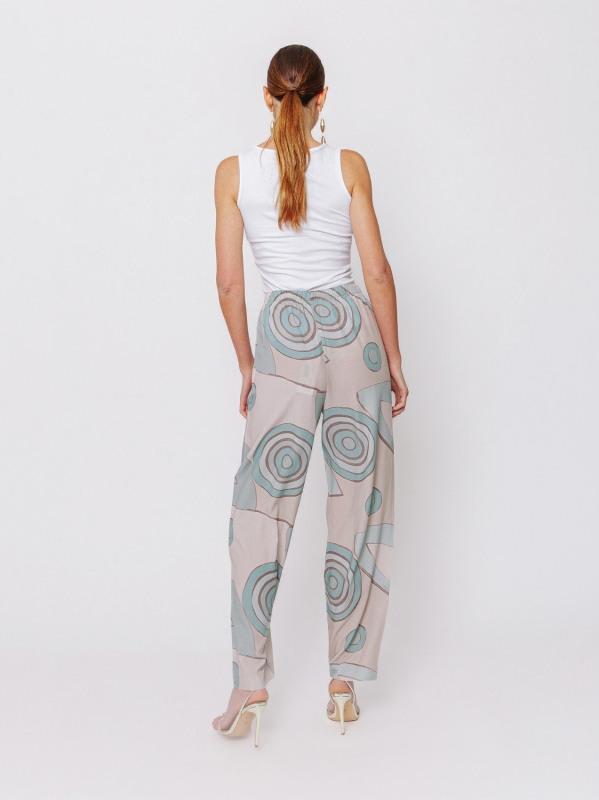 Pantalone Fluido stampa “Orbite