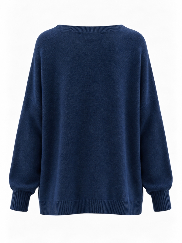Maglia over girocollo in misto viscosa | Midali Toujours