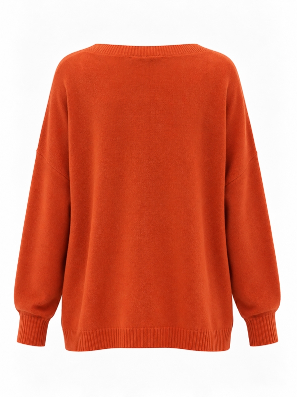 Maglia over girocollo in misto viscosa | Midali Toujours