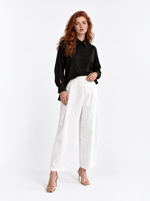 Midali Toujours barrel-style denim trousers