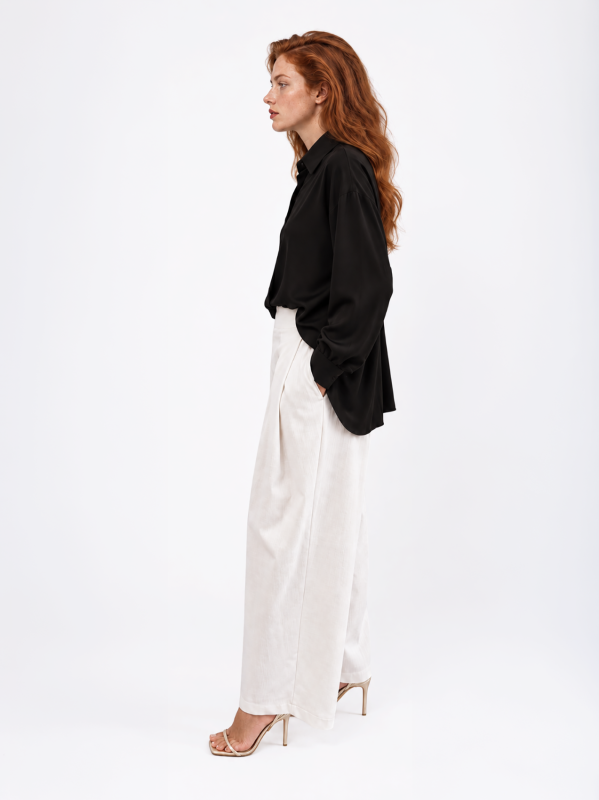 Pantalone in denim modello barrel Midali Toujours