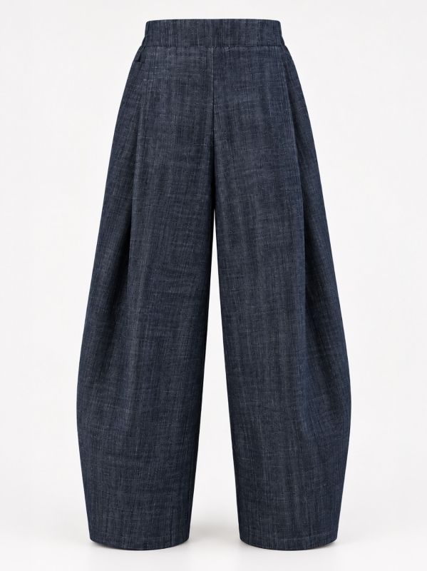 Pantalone in denim modello barrel Midali Toujours