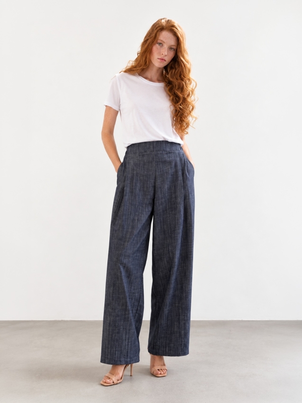 Pantalone in denim modello barrel Midali Toujours