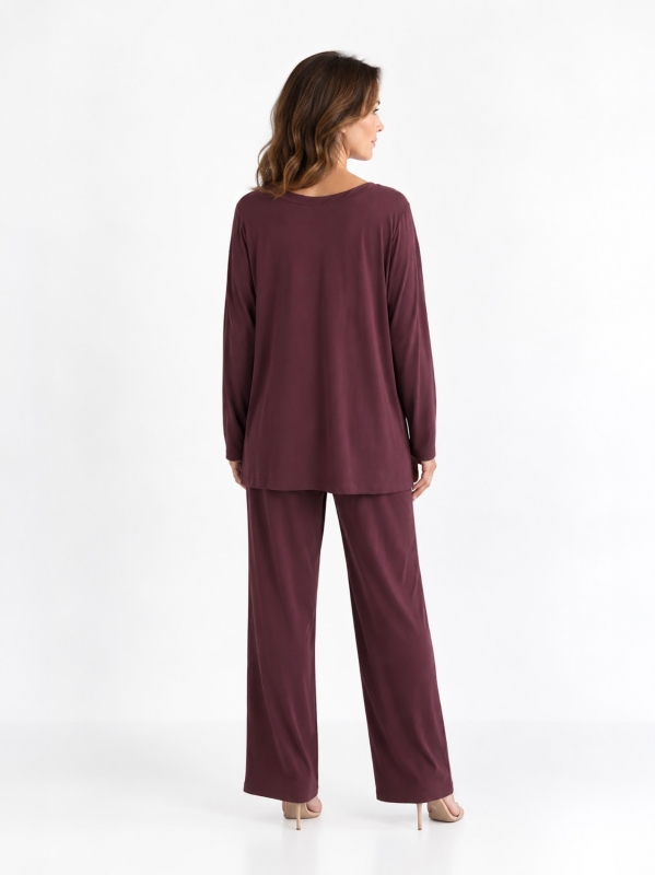 Stretch viscose jersey T-shirt