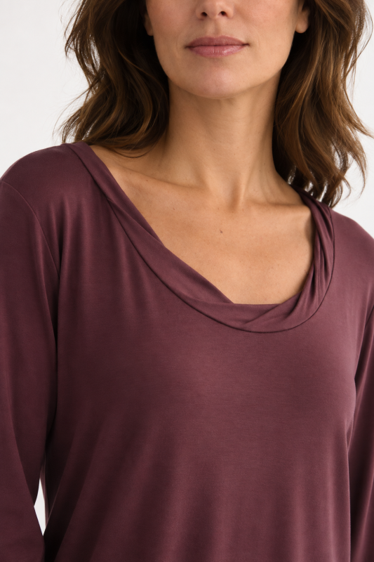 Stretch viscose jersey T-shirt