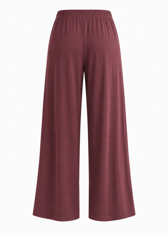 Palazzo trousers in stretch viscose jersey