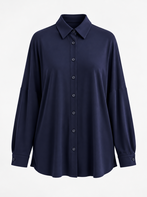Oversized Viscose Jersey Shirt