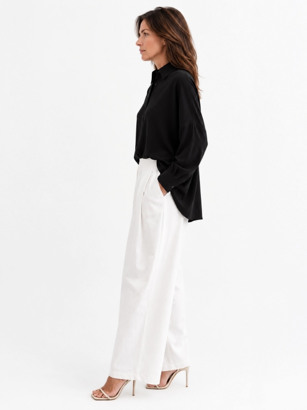 Oversized Viscose Jersey Shirt