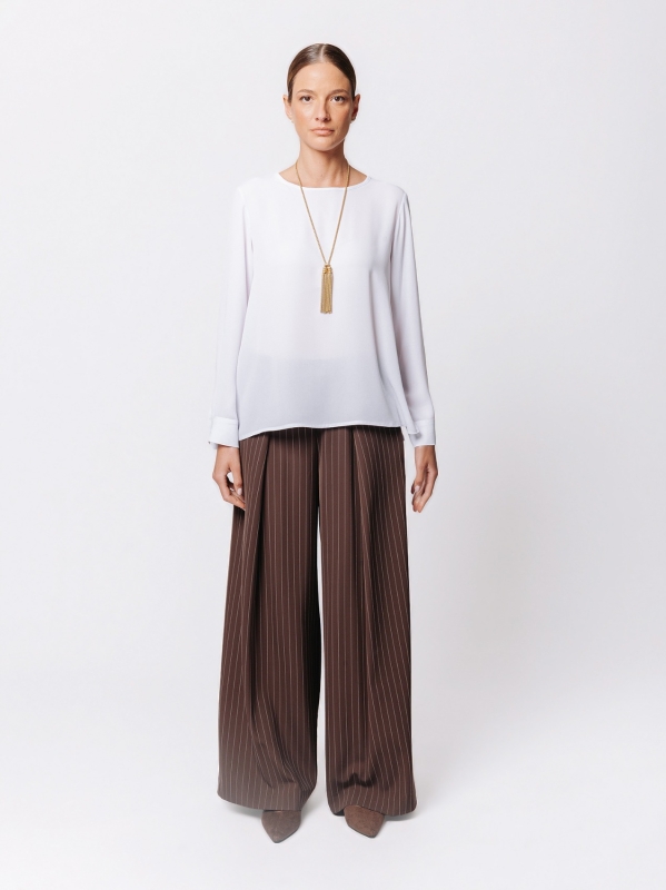 T-shirt Svasata in Tripla Georgette