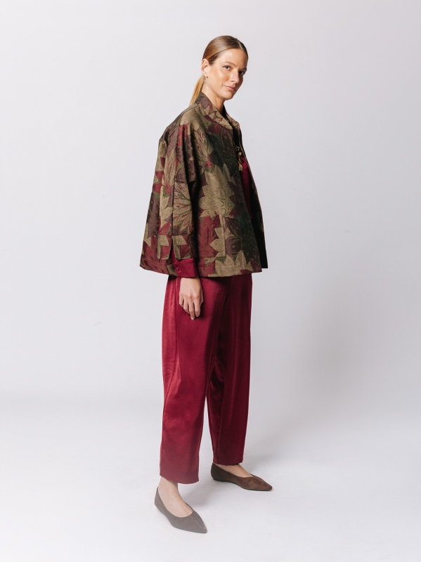 Floral Jacquard Kimono Overcoat – Limited Edition