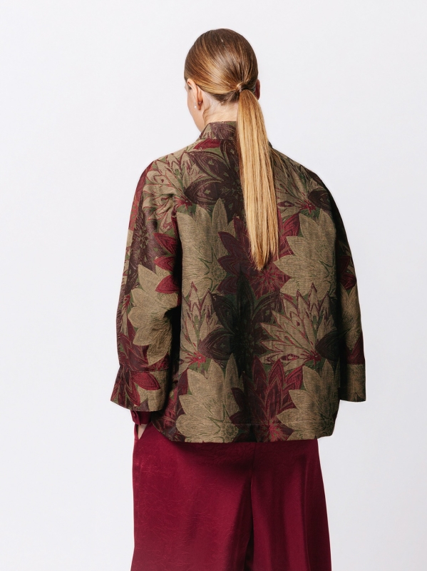 Floral Jacquard Kimono Overcoat – Limited Edition