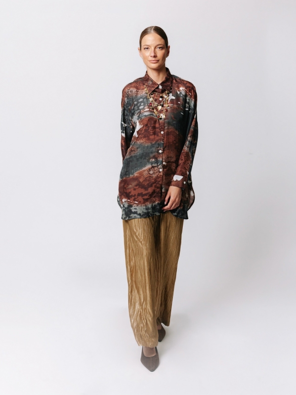 "Terra e Materia" Silk Overshirt – Limited Edition