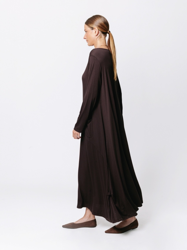 Fluid Dress in Viscose Jersey