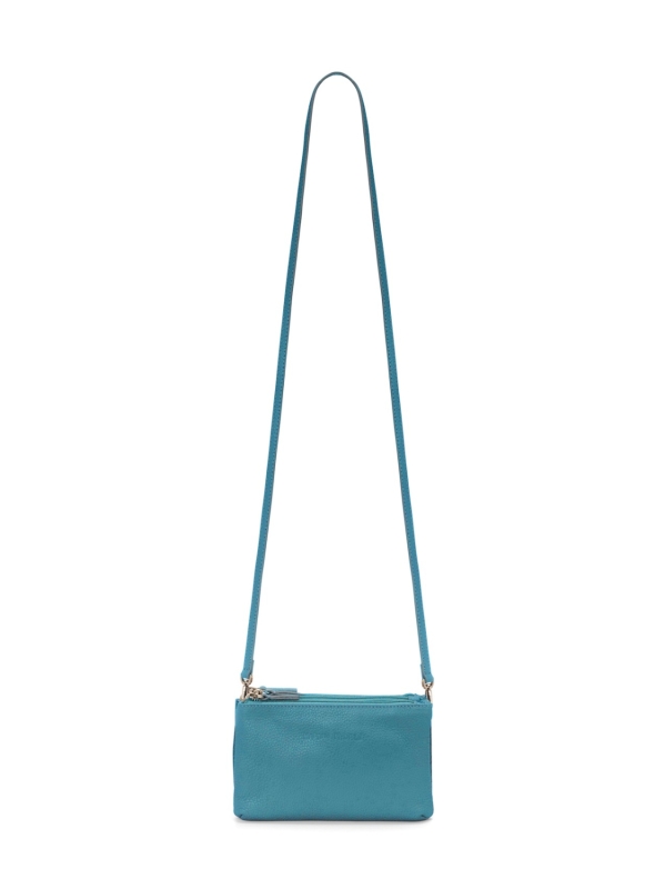 Borsa in pelle con tre zip