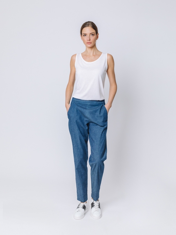 Pantalone chino in jeans