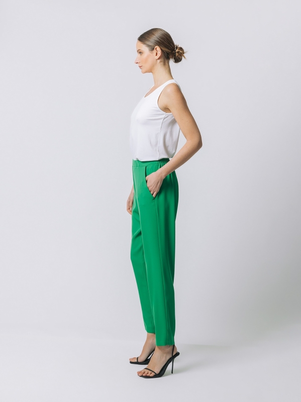 Fluid cady chino trousers