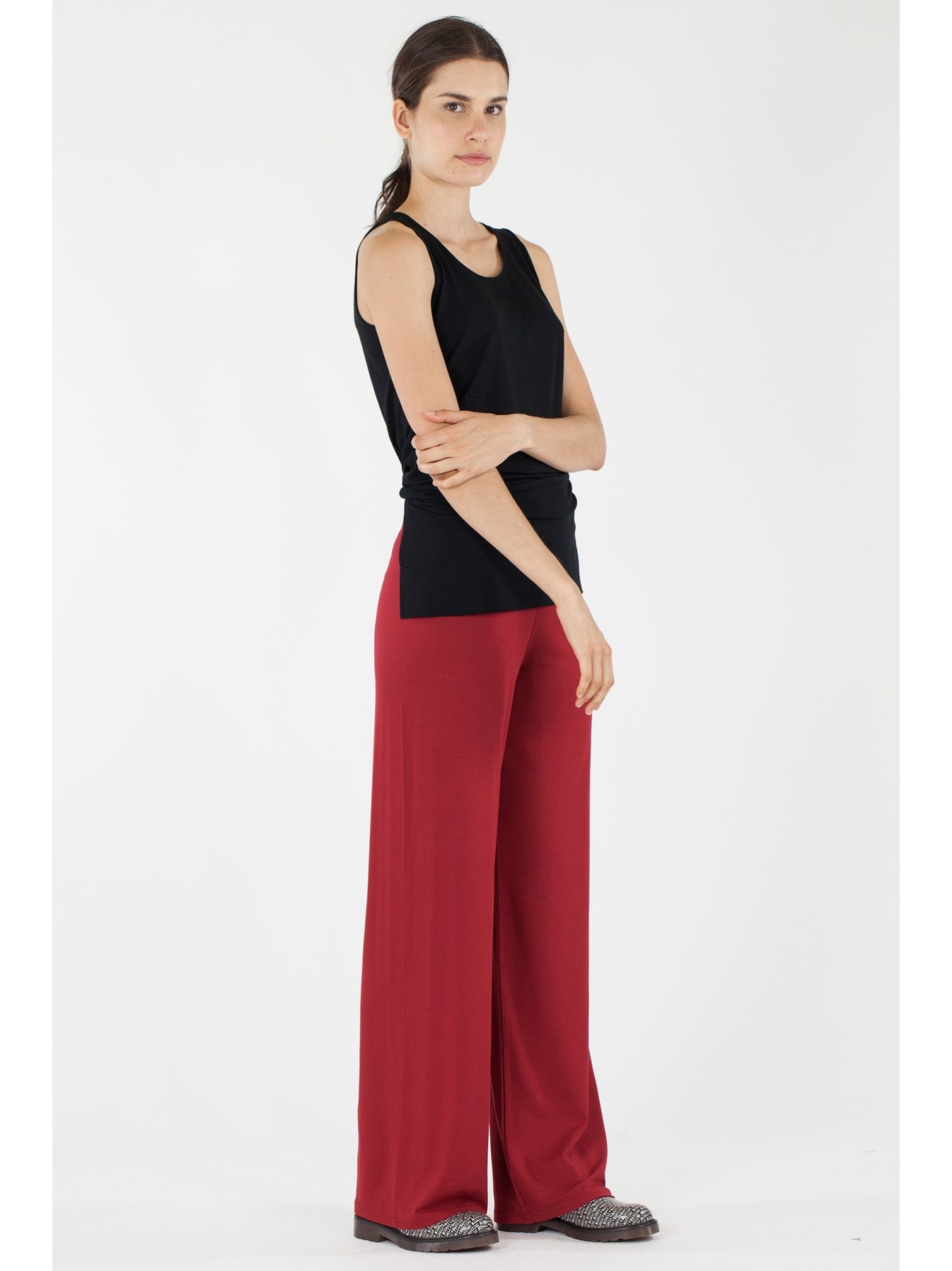 Pantalone con elastico in vita
