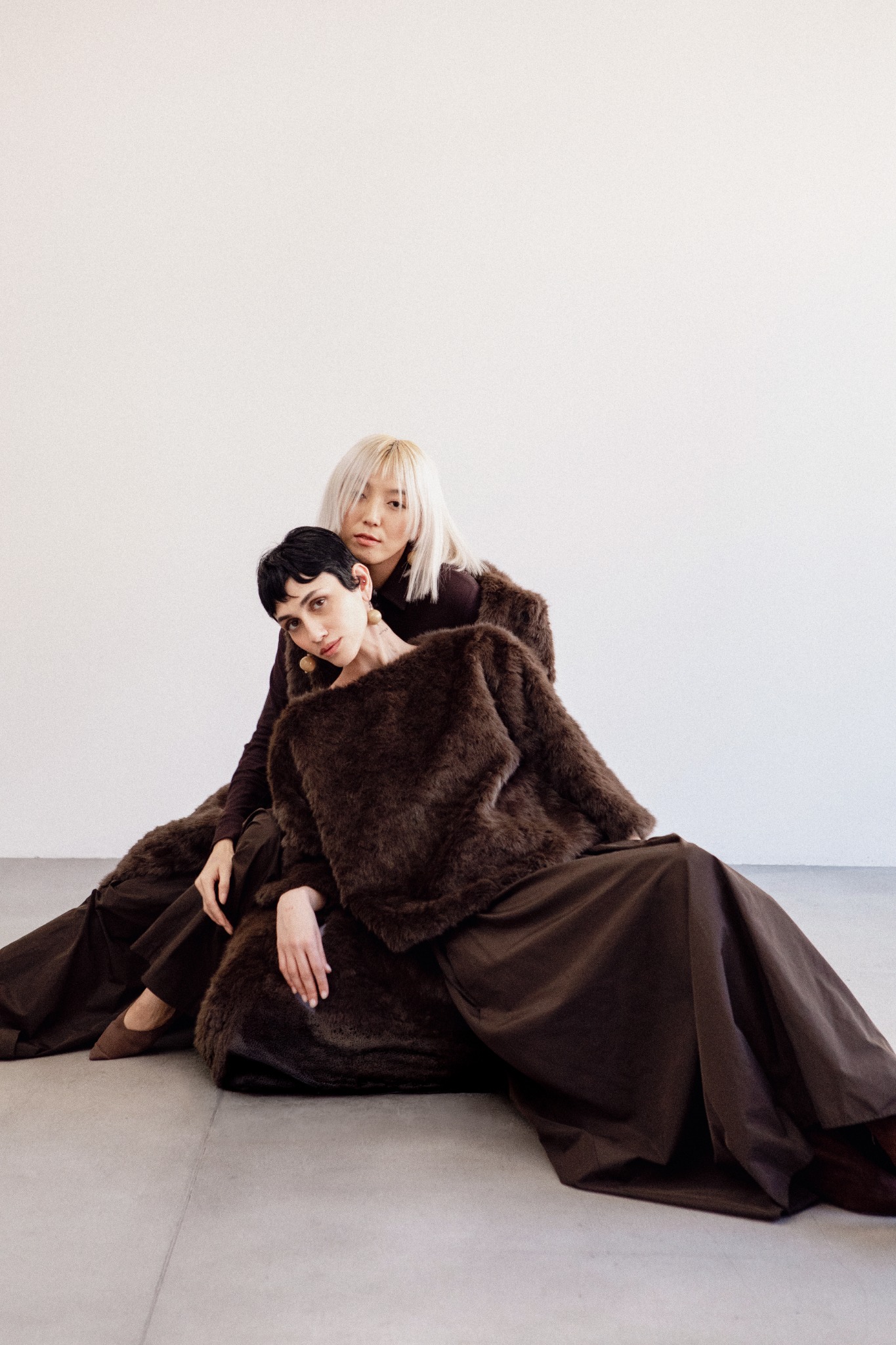 Two models in Martino Midali Fall Winter 2026/27 looks
